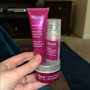 New Murad Exfoliating Cleanser, Water Gel and SPF